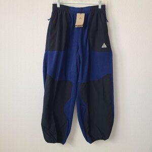 Nike ACG Wolftree Plus Polartec Fleece Pants HJ2864-492 Size S Black Blue